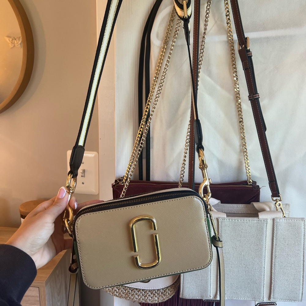 Gold and Black Crossbody Bag